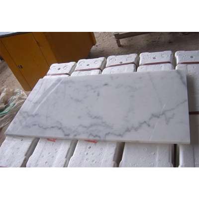 Natural own quarry cheap price guangxi white marble tile