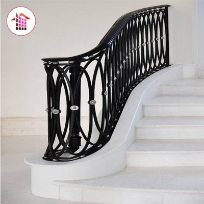 Prime italian indoor stairs marble design with slide