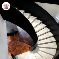 Beautiful Design Indoor Volakas White Marble Stair