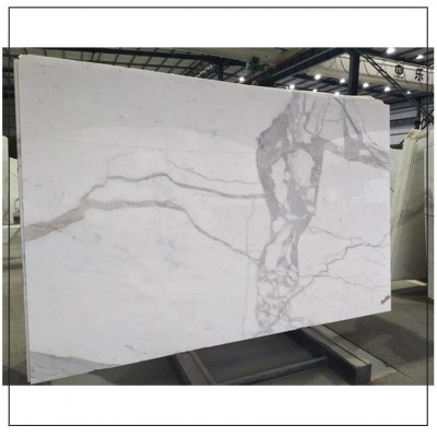 Polished Calacatta Marble,Expensive Marble Calacatta Bianco,Small Moq Italian Calacatta  White Marble