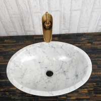 Italian Statuario White Marble Customized Stone Marble Toilet Wash Basin Good Price