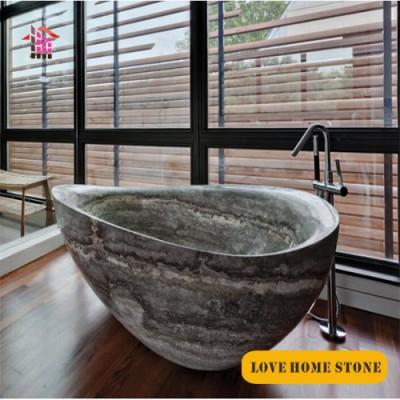 Chinese original high Quality natural marble Bathtub